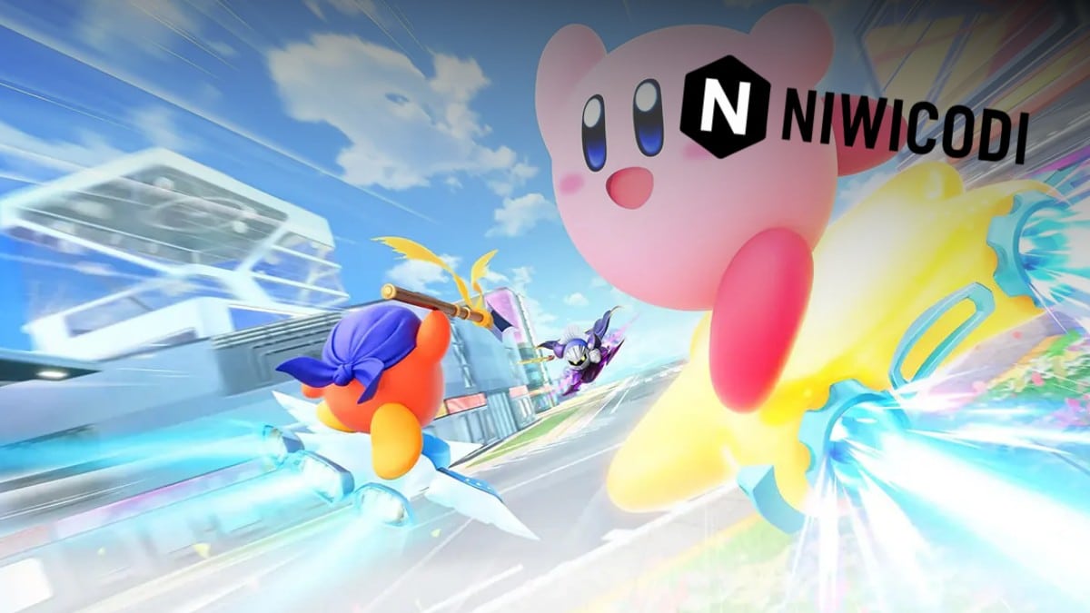 Kirby Air Riders gameplay en course -poster